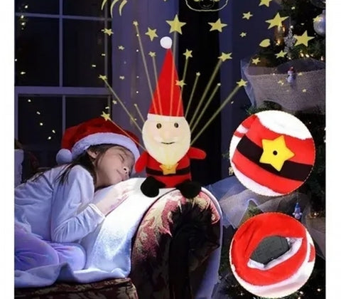 Babbo Natale Magico, peluche con proiettore